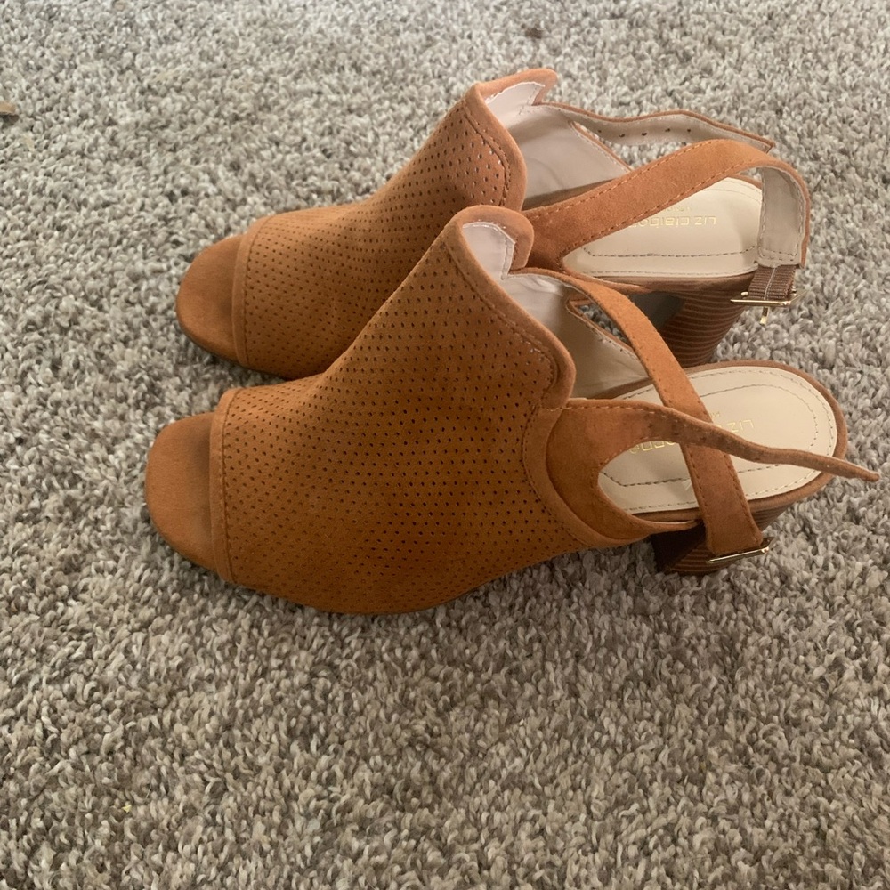 Liz Claiborne Peep-Toe Slingback Shoes